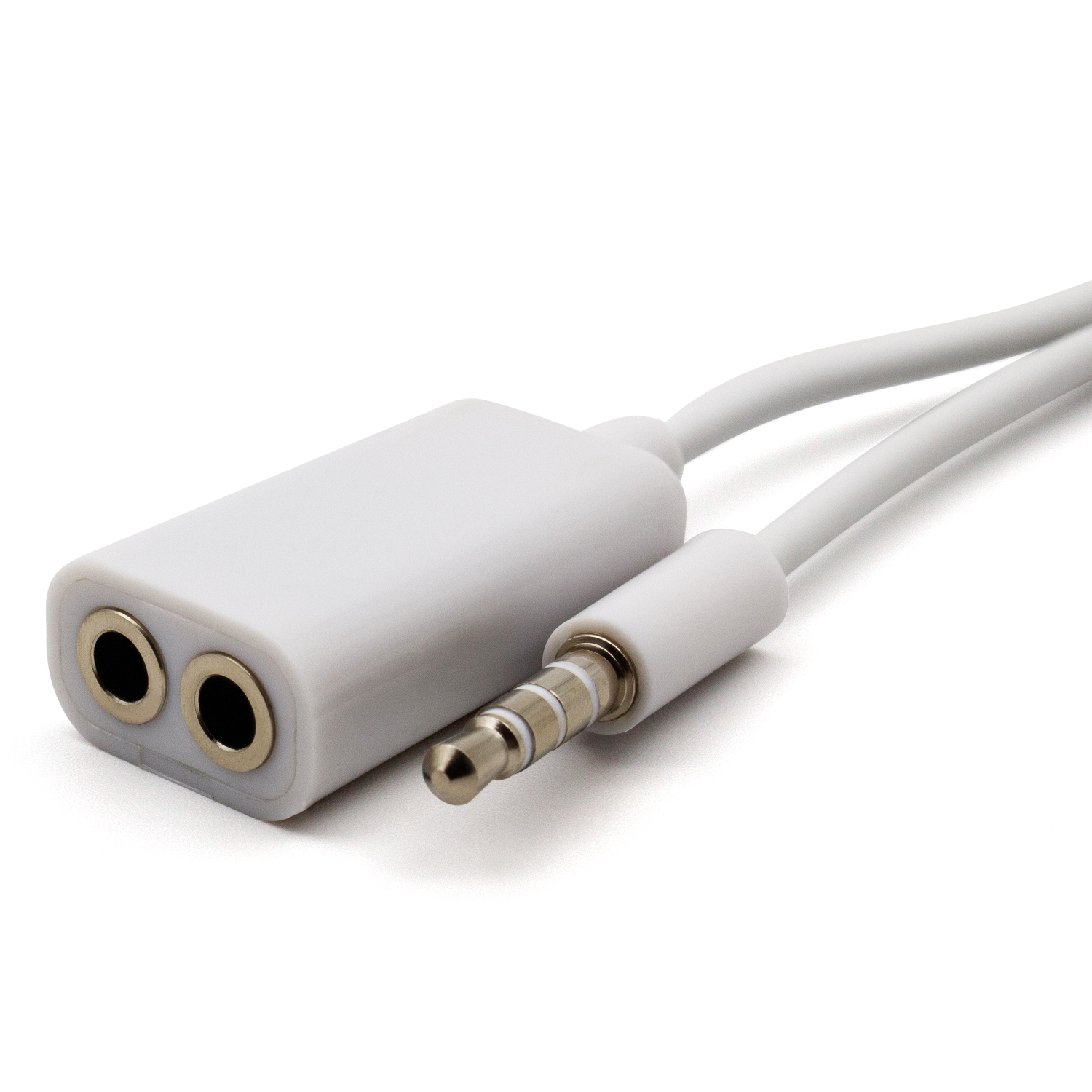 AKORD 3.5 mm Dual Jack Stereo Headphone Adapter for Apple iPhone